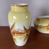 2 vases and planter luneville keller et guerin