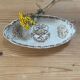 1 iron clay dish HB Choisy le Roi sepia color