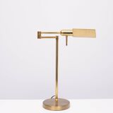 Herda Brass swing arm Desk Lamp 1980s