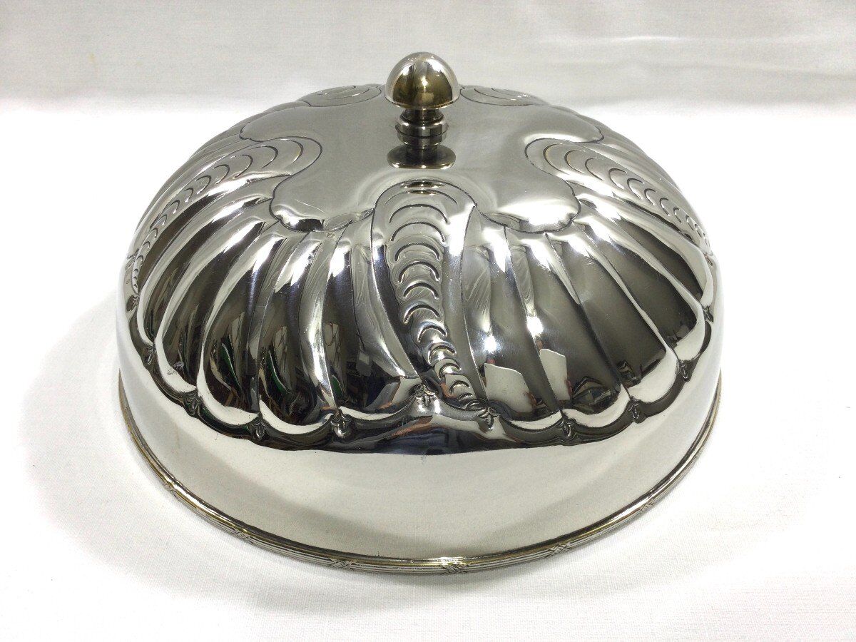 Silver metal service bell