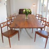 Set of 6 Chairs Dining Niels O. Møller rosewood
