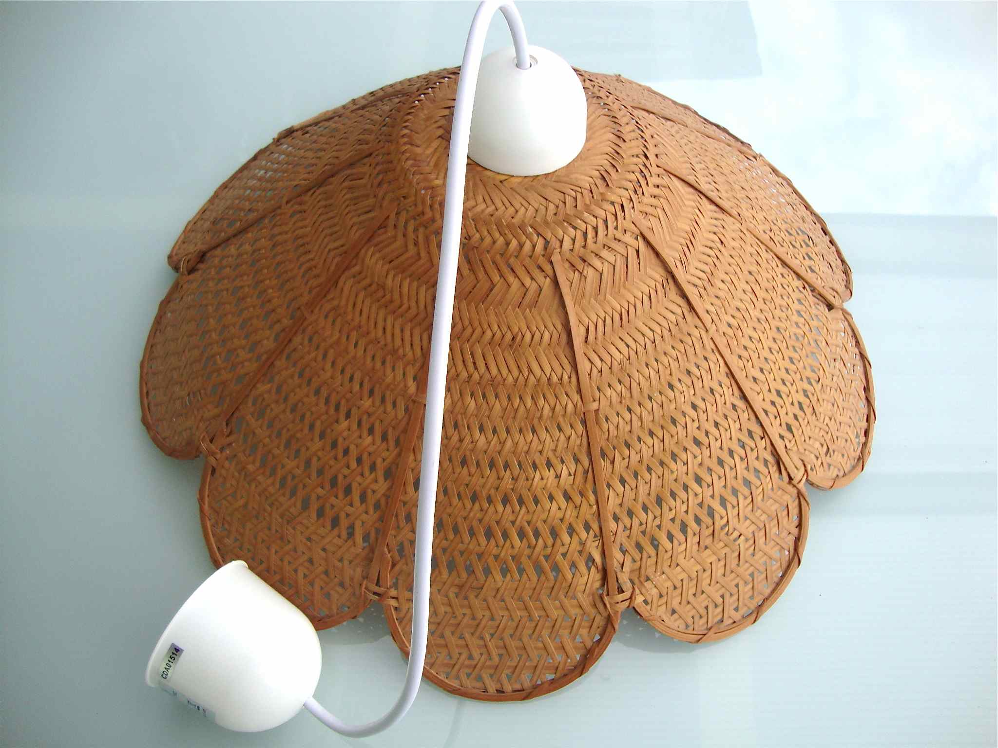 Vintage rattan flower hanging