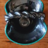 Ceramic bowl, basket from the 50s by Accolay Yonne