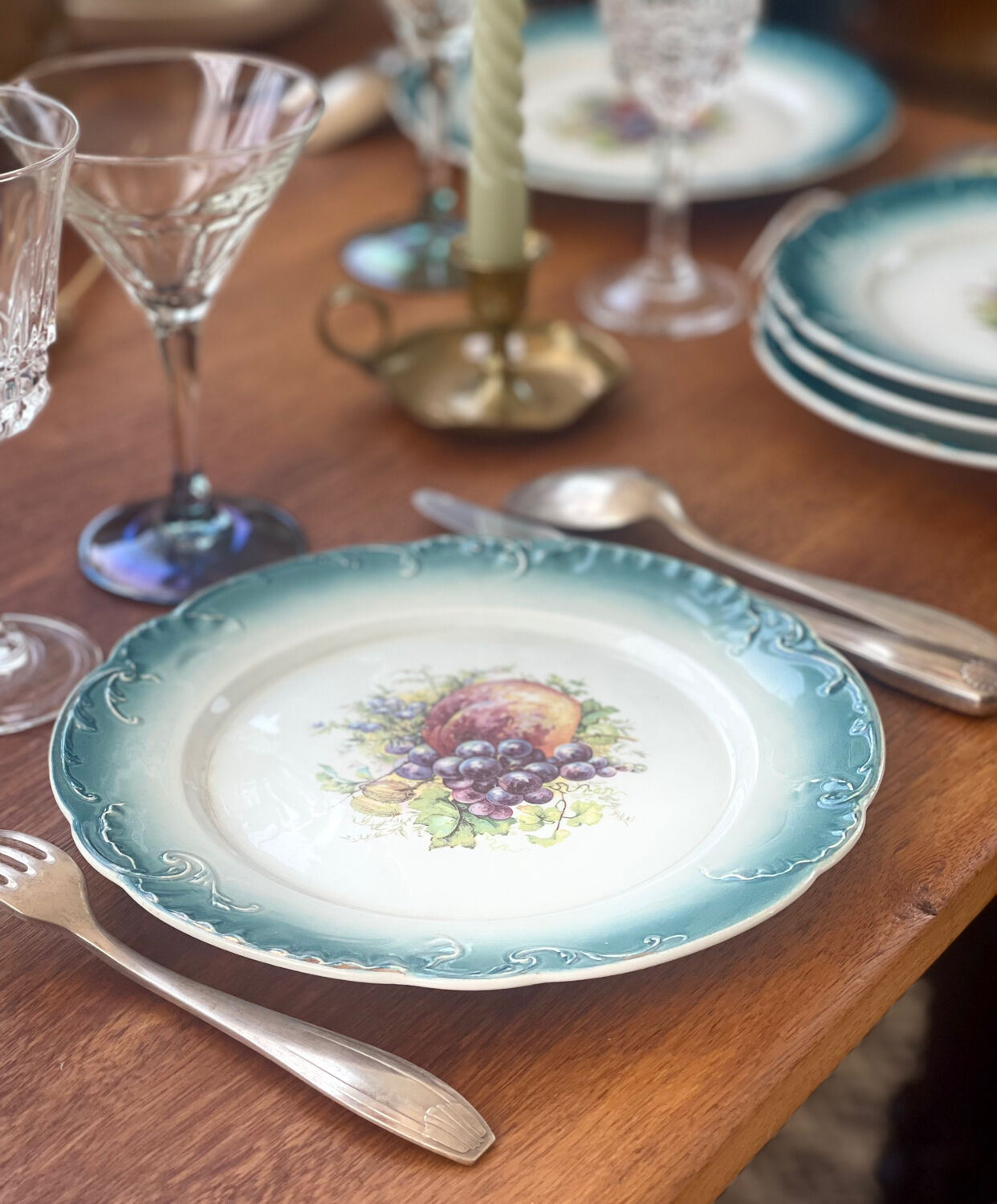 6 dessert plates in earthenware