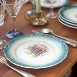 6 dessert plates in earthenware