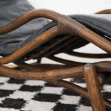 Rattan chaise longue