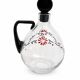 Enamelled glass carafe 1920