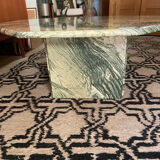 Octagonal marble coffee table