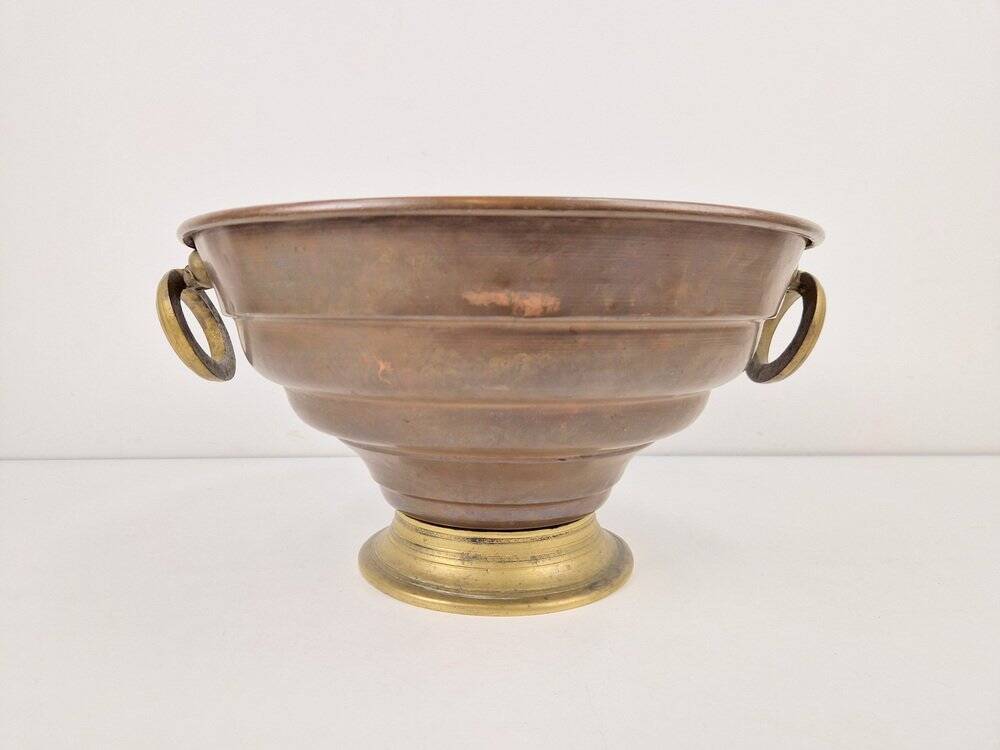 Vintage Copper and Brass Champagne Cooler, France, 1950s
