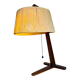 Hemp String & Teak Wood Table Lamp By Ib Fabiansen For Fog & Mørup, Denmark 1950S