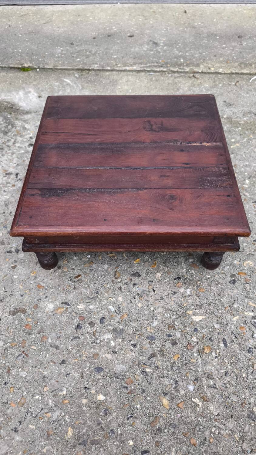 Low Bajot stool in wood, late 19th century