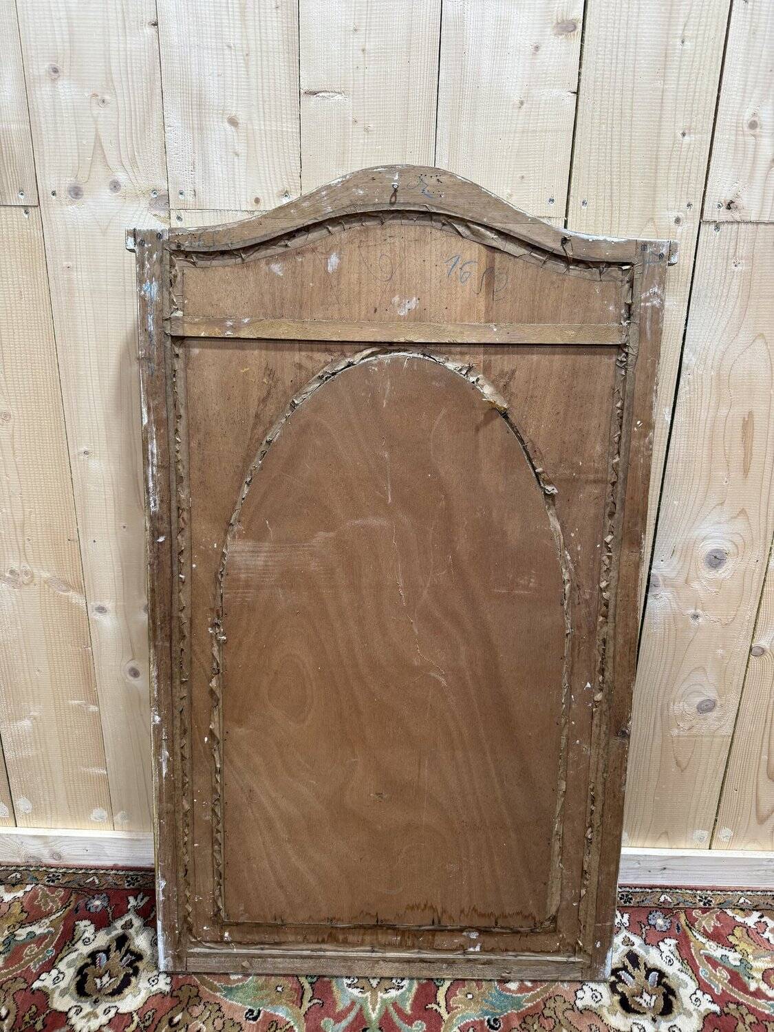 Art Deco period mirror in painted wood