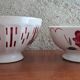 Duo of stenciled bowls
