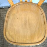 Pair of Baumann type bistro chairs stamped PTT
