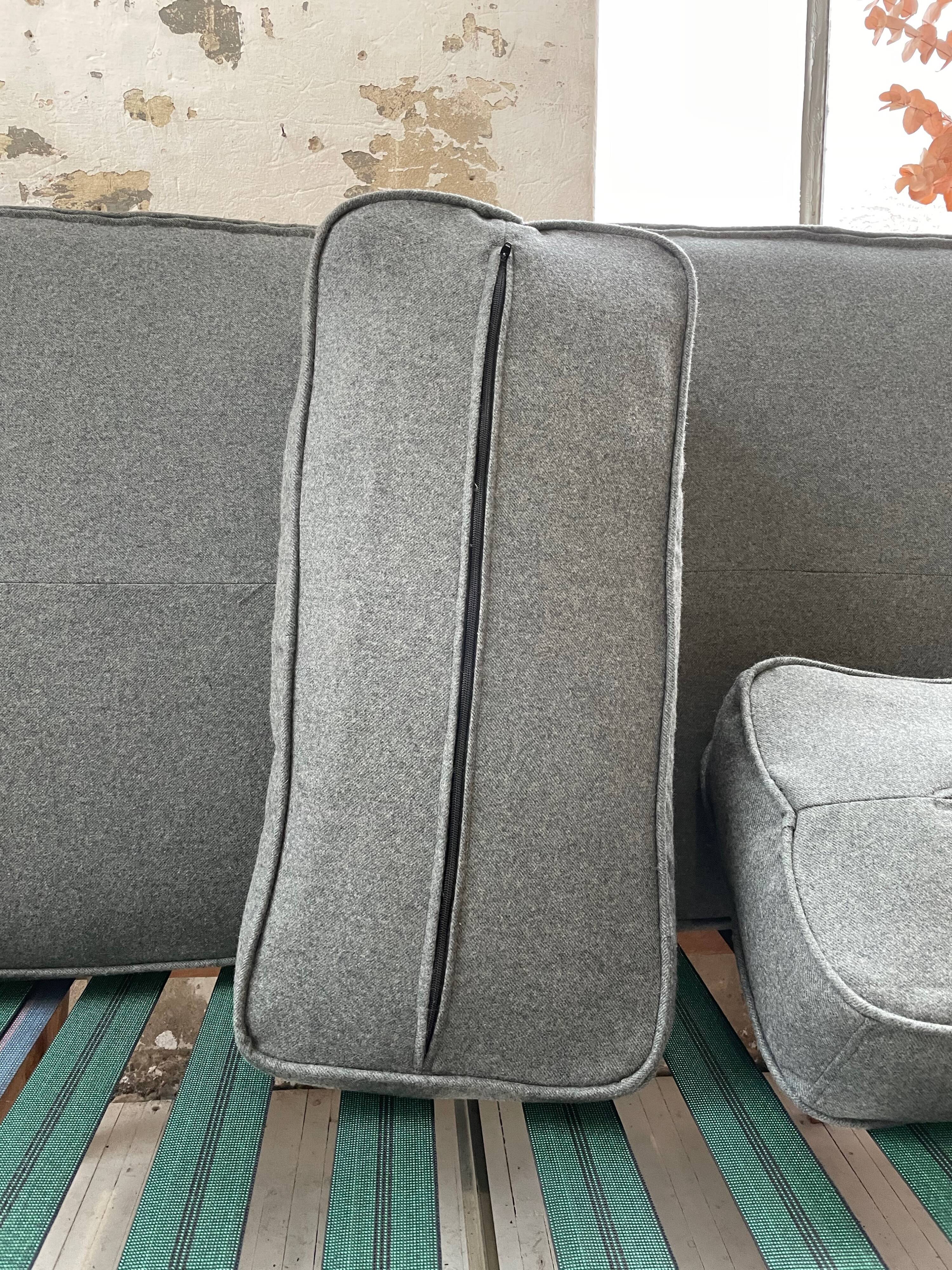 Daybed expandable Scandinavian 2-seater bench