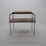 Art deco chrome and wood table, 1940s