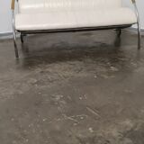 Vintage leather memphis sofa