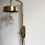 Sergio Mazza for Artemide, Italian "Delta" glass brass wall lamp 1960s