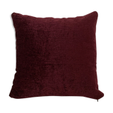 Coussin velours violet prune