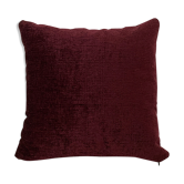 Coussin velours violet prune