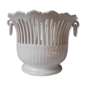 Lattice ceramic cache-pot