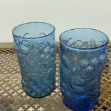 Blue lemonade glasses