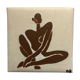 Wall decoration naked acrylic painting of sitting woman