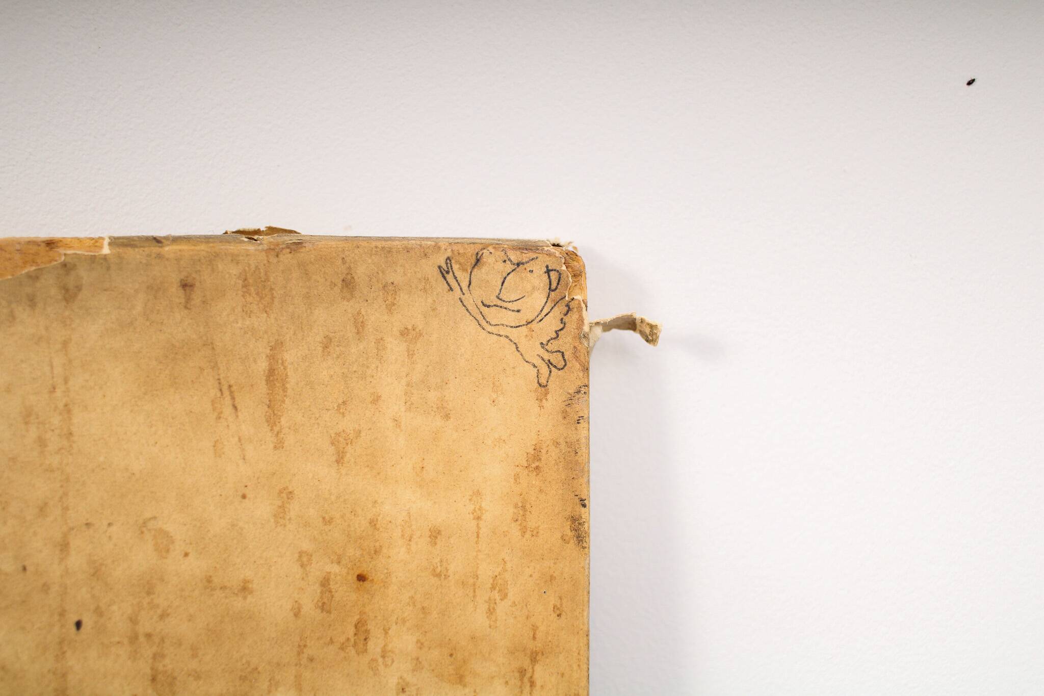 A vintage original painting by Mel Calman - Heavy Heart or Burden of Love