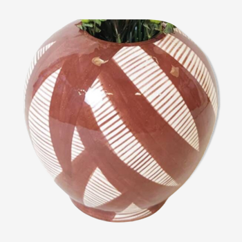 Round vase - terracotta