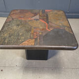 Brutalist side table by C. Kneip, 1991