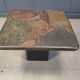 Brutalist side table by C. Kneip, 1991