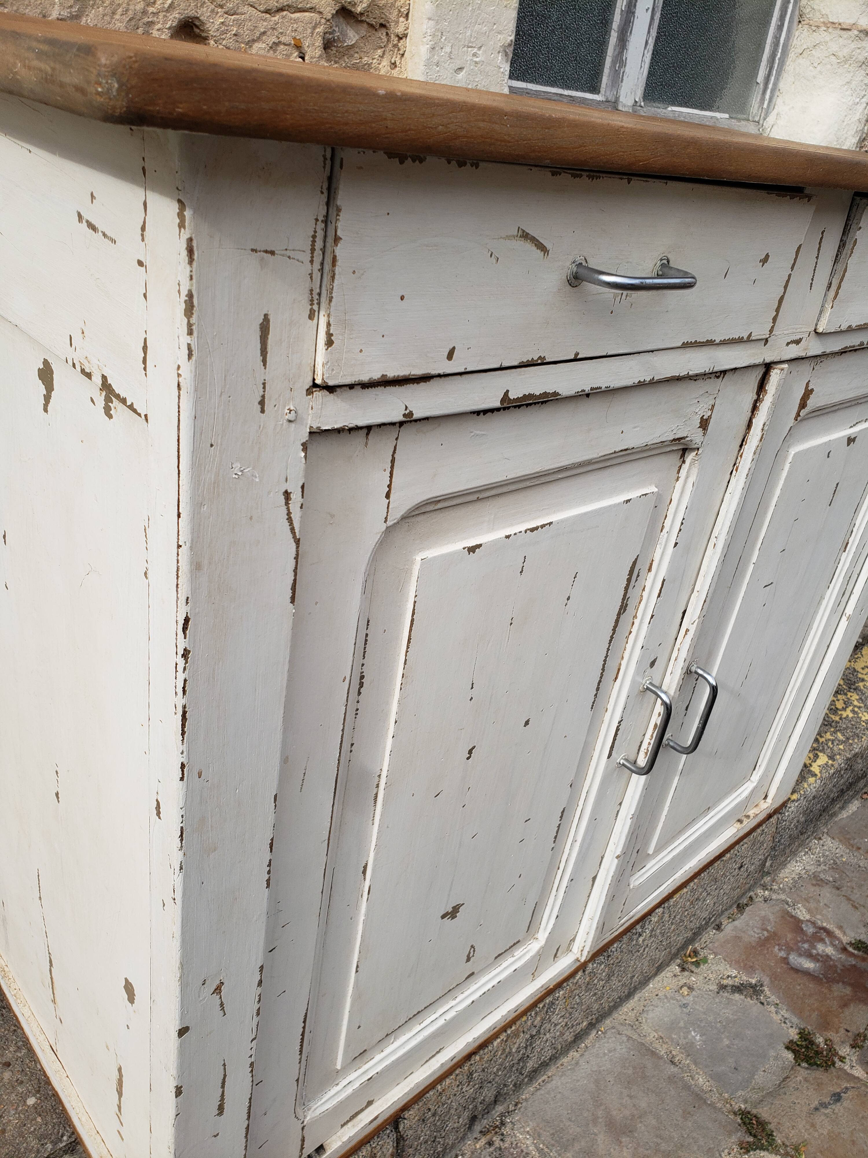 Parisian buffet off-white patina