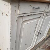 Buffet parisien patine blanc cassé