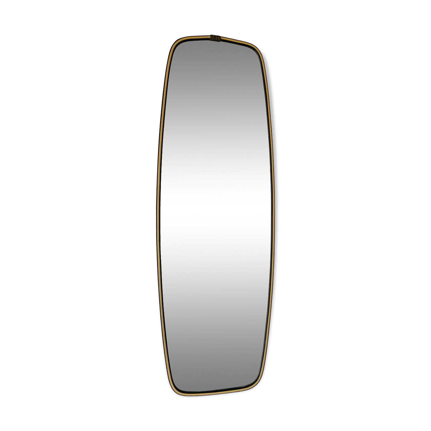 Vintage Wall Mirror with thin Black Frame