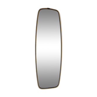 Vintage Wall Mirror with thin Black Frame