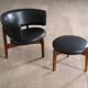 Sven Ellekaer Lounge Chair And Stool For Christian Linneberg 1962