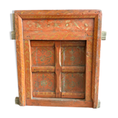 Fenêtre en bois orange, Inde, début XXème