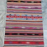 Handmade multicolored kilim rug 180x80cm