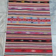 Tapis kilim multicolore fait main 180x80cm