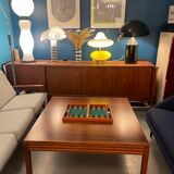 Square wooden coffee table - String Seffle