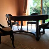 Table de style empire en acajou