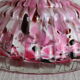 Vase verre de Clichy Legras Rose début XXème