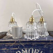 Lot de trois suspensions vintage
