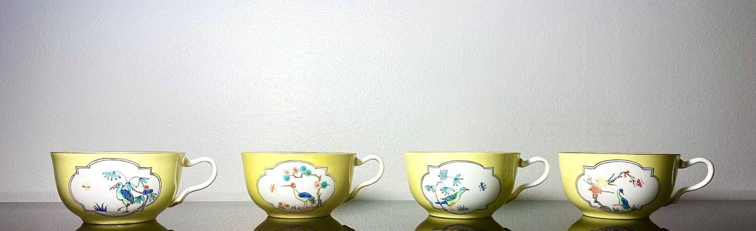 Samson porcelain cups 19eme
