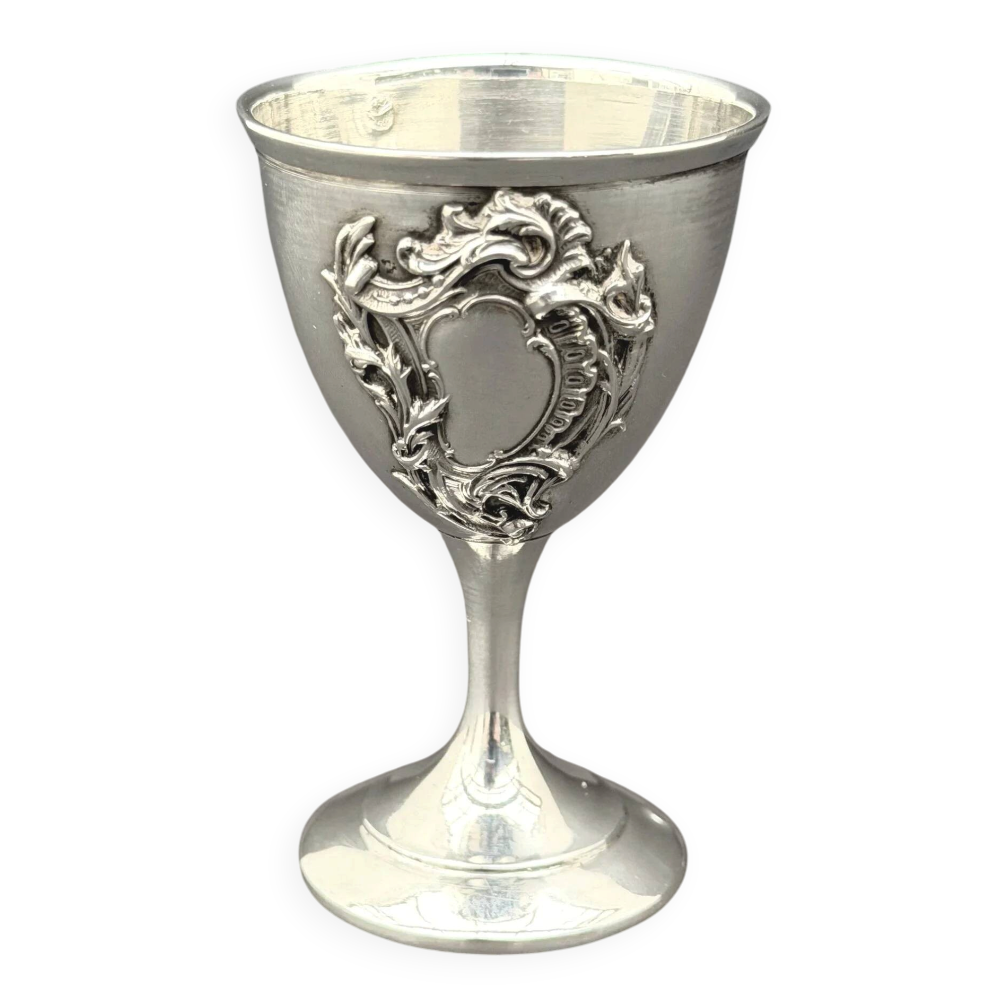 Silver egg cup, 19th century