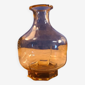 Petit vase ancien en verre transparent Vieux Rose - début XXème