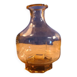 Petit vase ancien en verre transparent Vieux Rose - début XXème