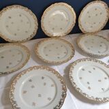 Suite of 12 flat plates Limoges
