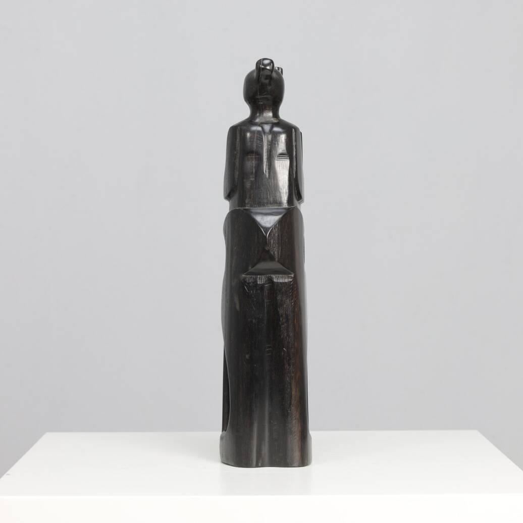 “Together” – Hand-carved wooden sculpture by Jozef Kets, Belgium, 1971