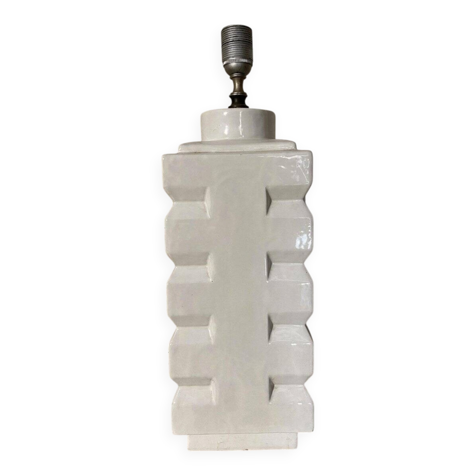 White ceramic table lamp, 1960s